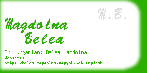 magdolna belea business card